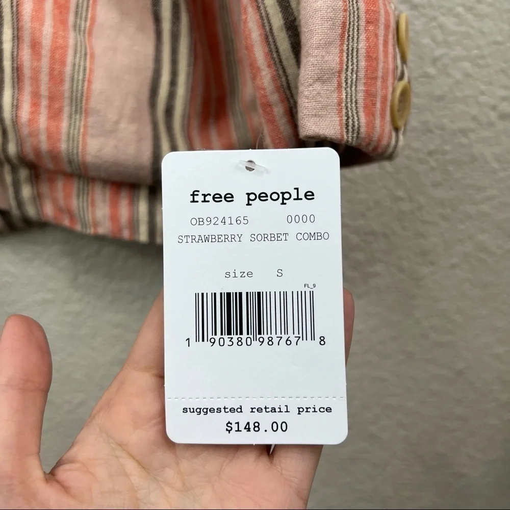 NWT Free People Simply Stripe Blazer
